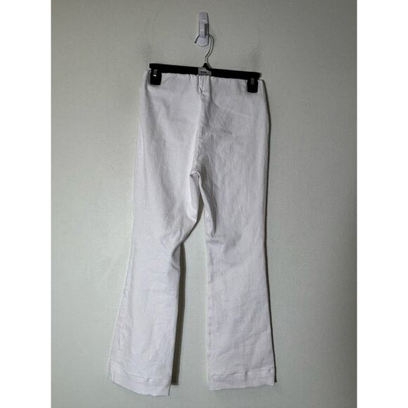 Ann Mashburn White Pull On Straight Leg Pants Sz XS - Picture 1 of 2
